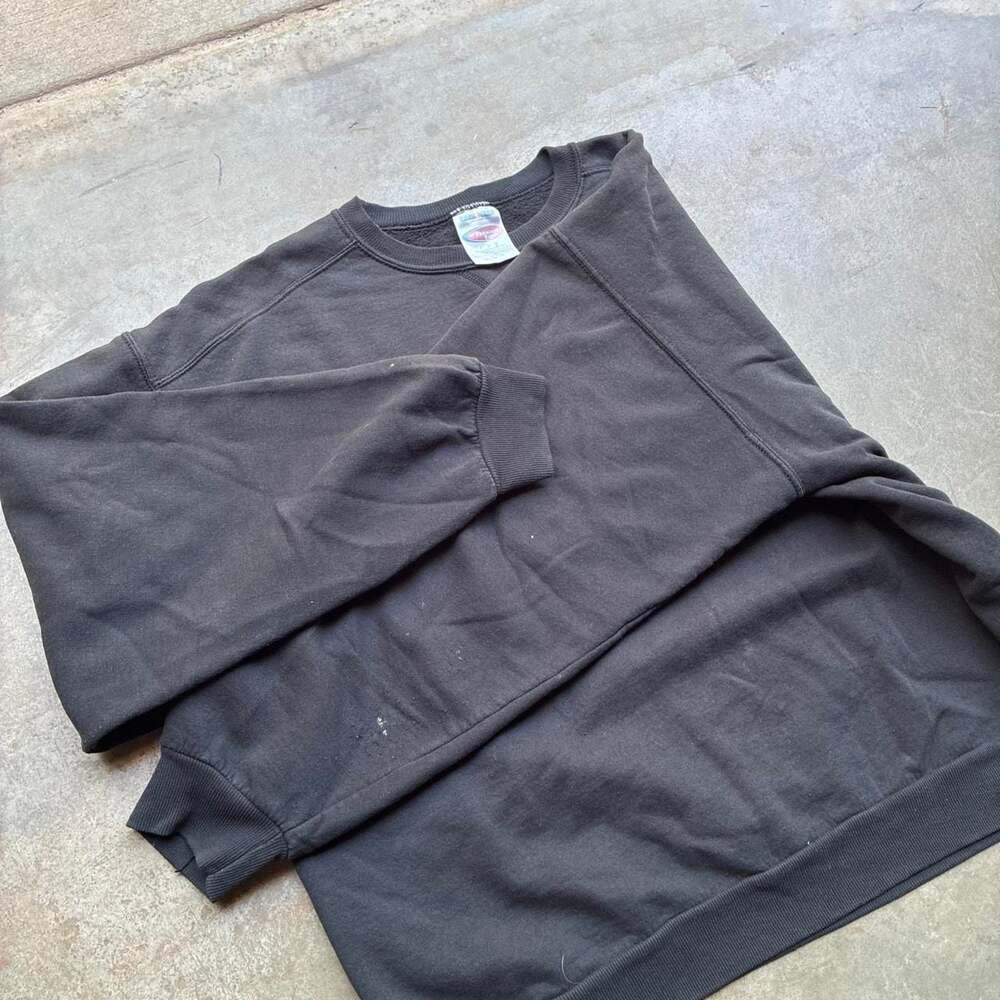 Vintage Jerzees Premium Fit Blank Crewneck Sweatshirt - Picture 3 of 3